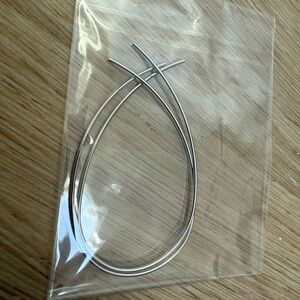 Silver Teardrop Hoop Earrings